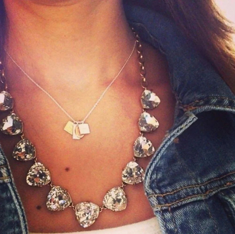 Stella & Dot Somervell Crystal Rhinestones Necklace